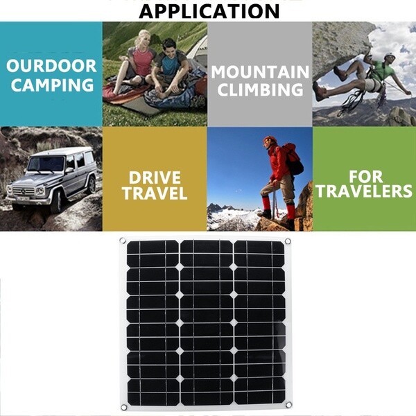 200W (2x 100W) 12V Solar Panel Kit, 50A Solar Controller for Off Grid, Home, RV