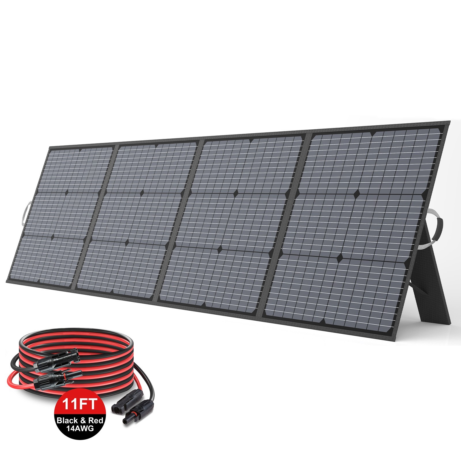 220 watt Solar Panel 40v Folding Solar Panel Camping 11ft Extension Cable Kits