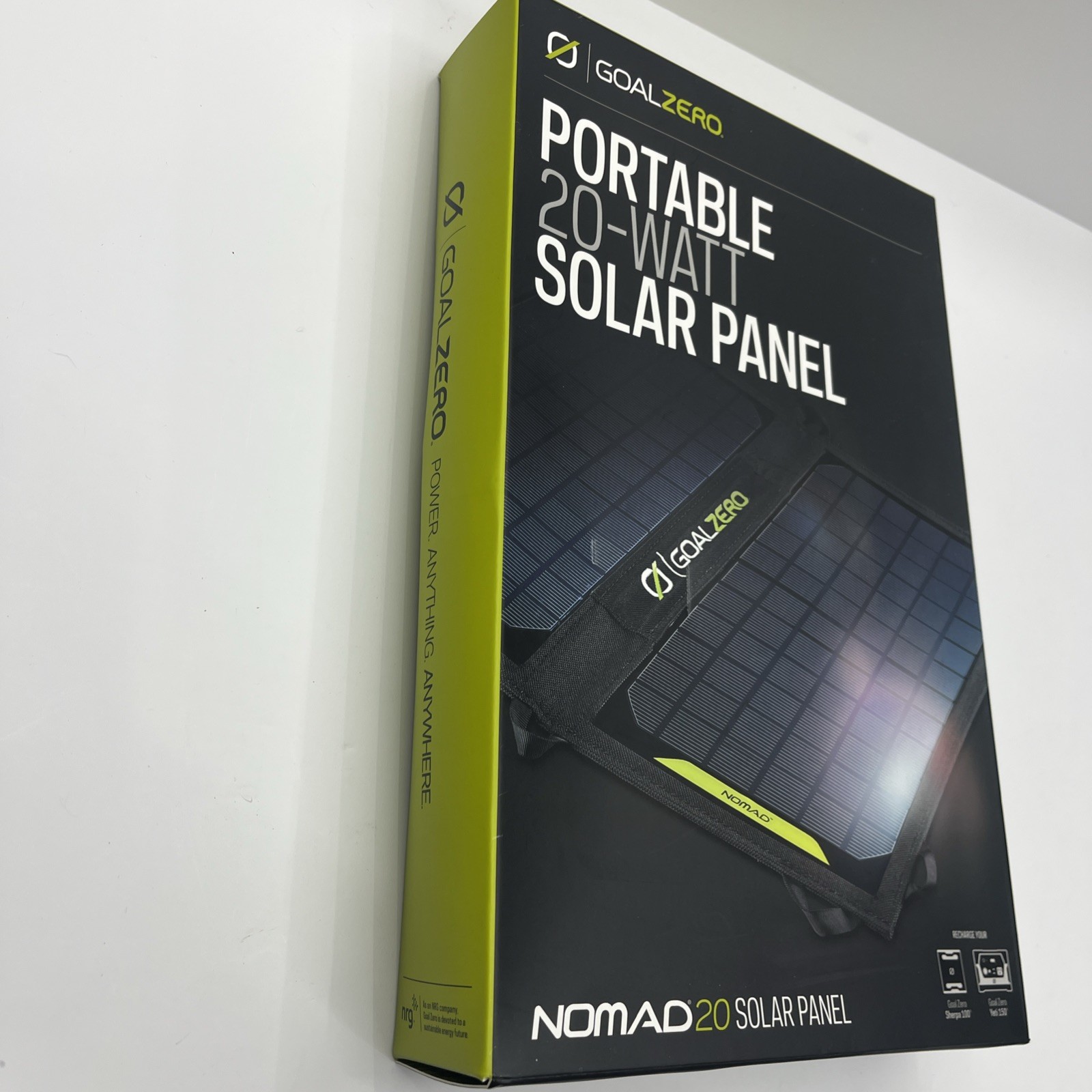Goal Zero Nomad 20 20W Foldable Solar Panel Charger – Black (11910)