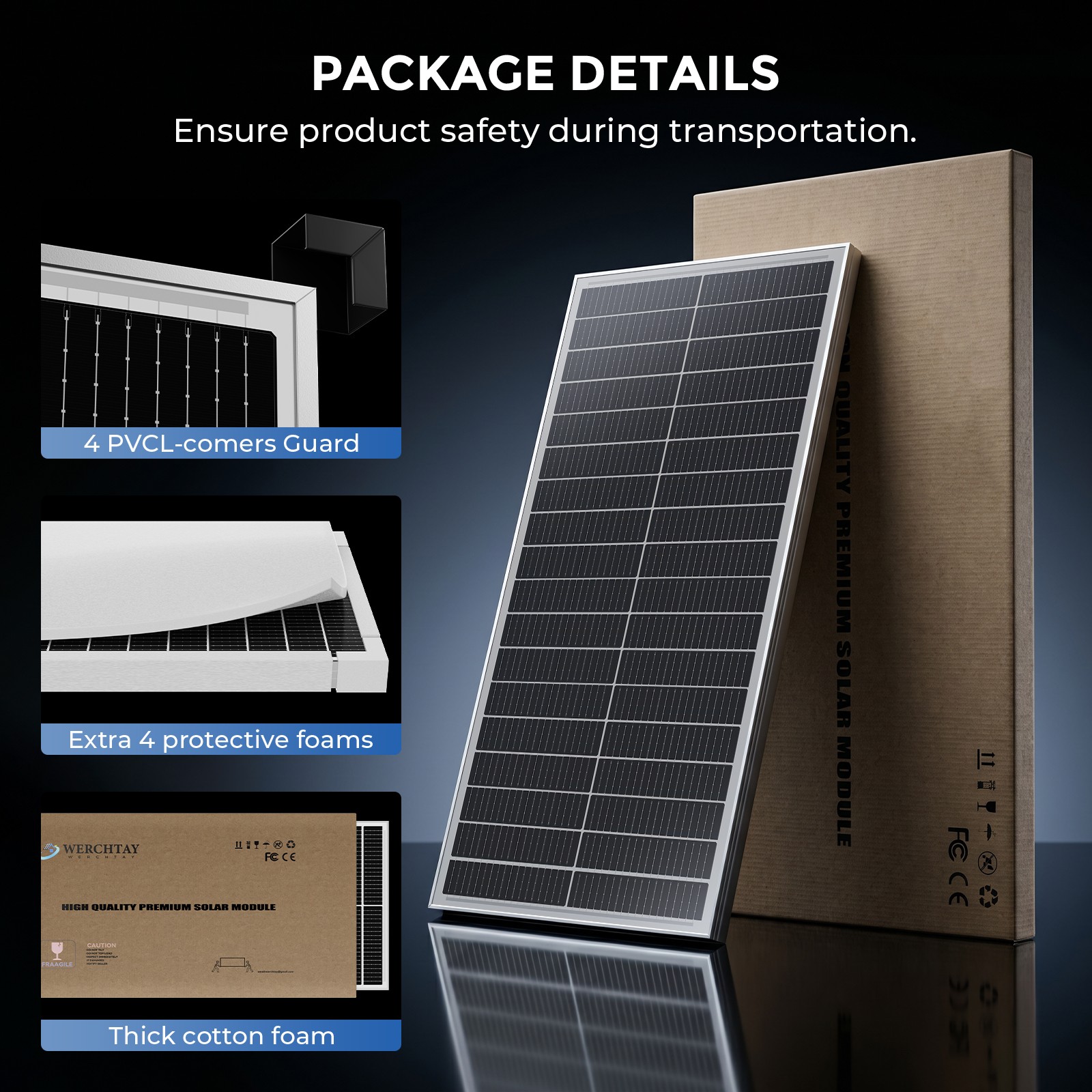 400W Mono N-Type Solar Panel Kits 18BB 25% RV Home Boat Car Mounting Z Brackets