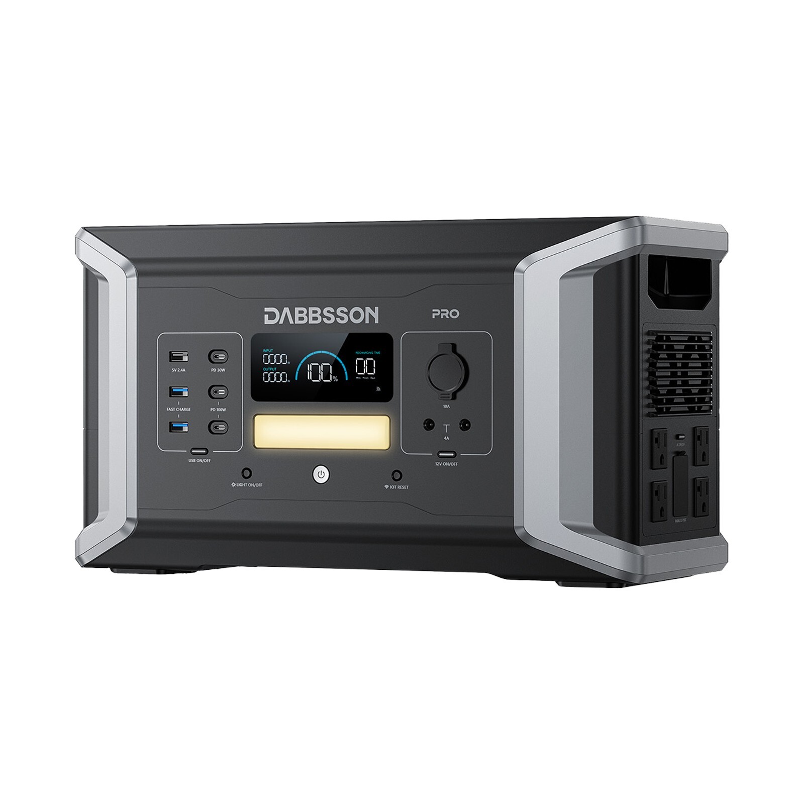 Dabbsson 3172Wh 2400W Power Station Solar Generator with Expandable Battery
