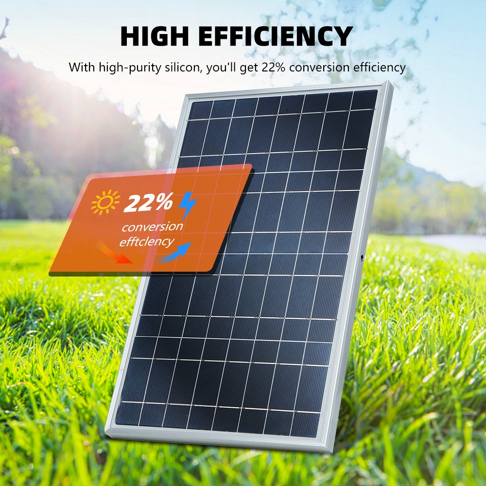 30W Solar Panel 12V Battery Charger Kit 100A Controller Maintainer Boat Car RV