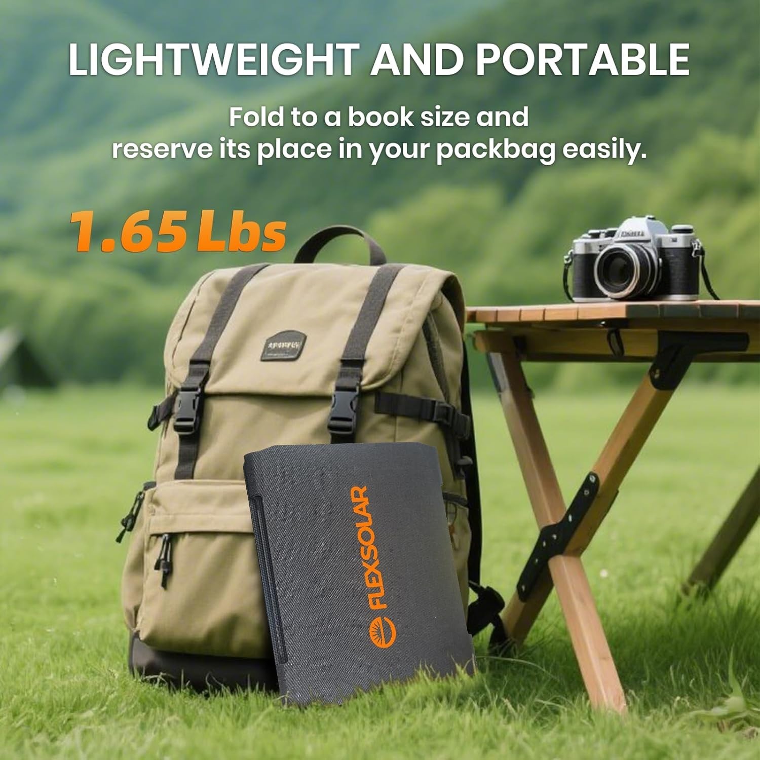 Waterproof 40W Solar Charger – Triple-Port Fast Charging for Outdoors
