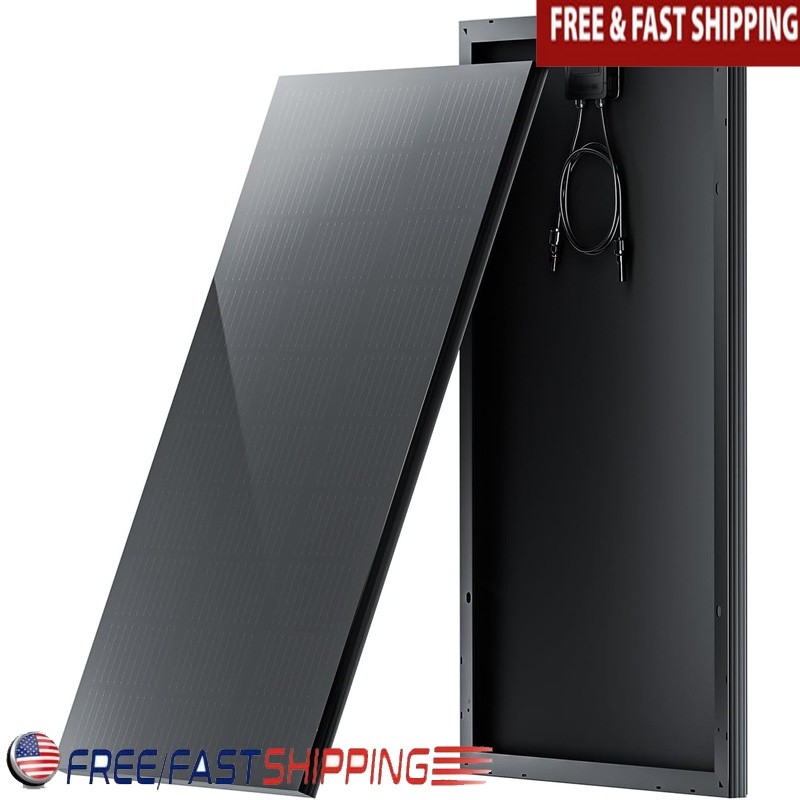 Frameless 100W 24V Solar Panel High Efficiency Easy Install Self Cleaning New