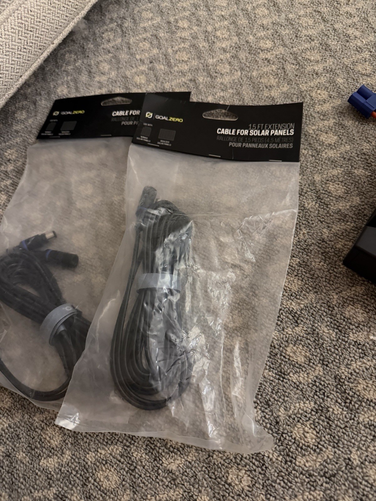 GoalZero 15 Feet Extension Cables For Solar Panels Lot Of 2 Brand New