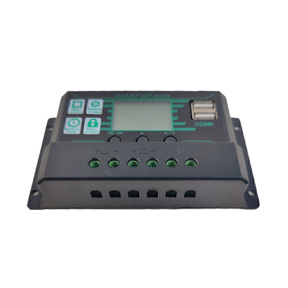 10A-100A MPPT Solar Panel Regulator Charge Controller 12V/24V Focus Tracking