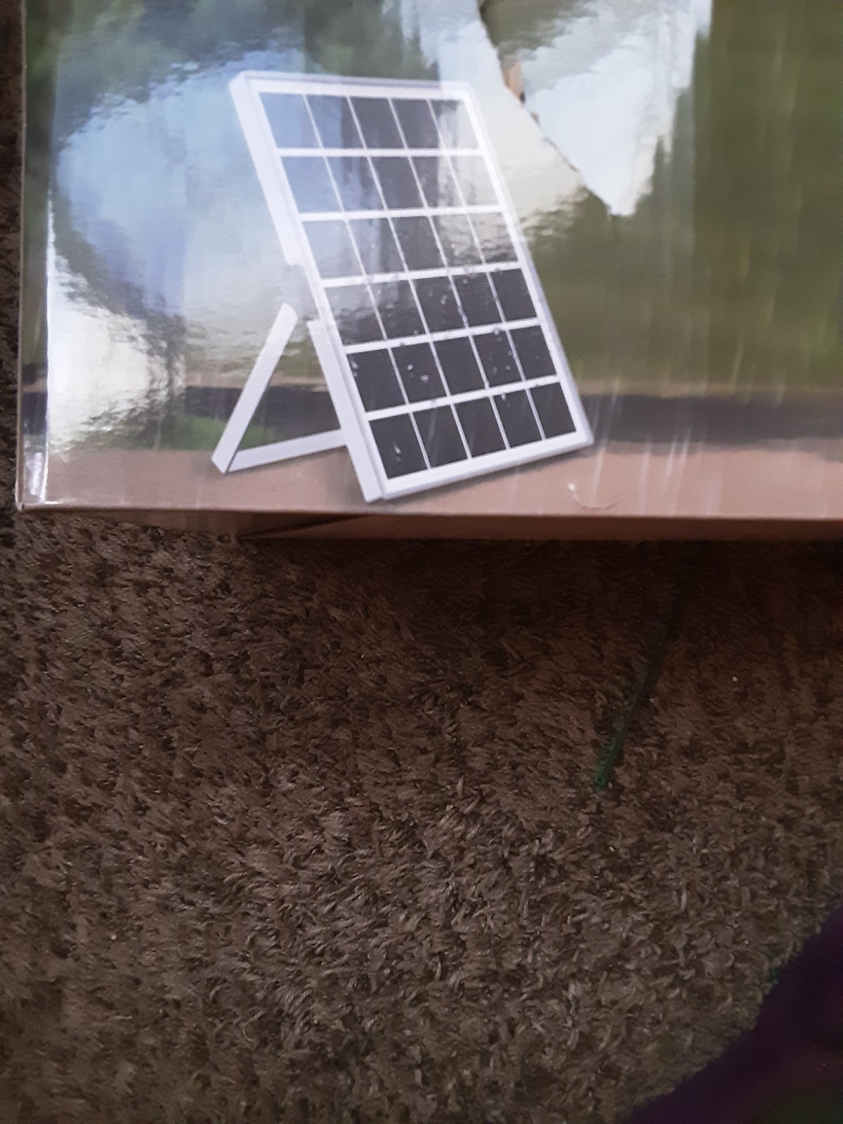 New Solar Panel For Overhead Lights 6.5V/6.W 16.5 LongCableThat ConnectsToPanel