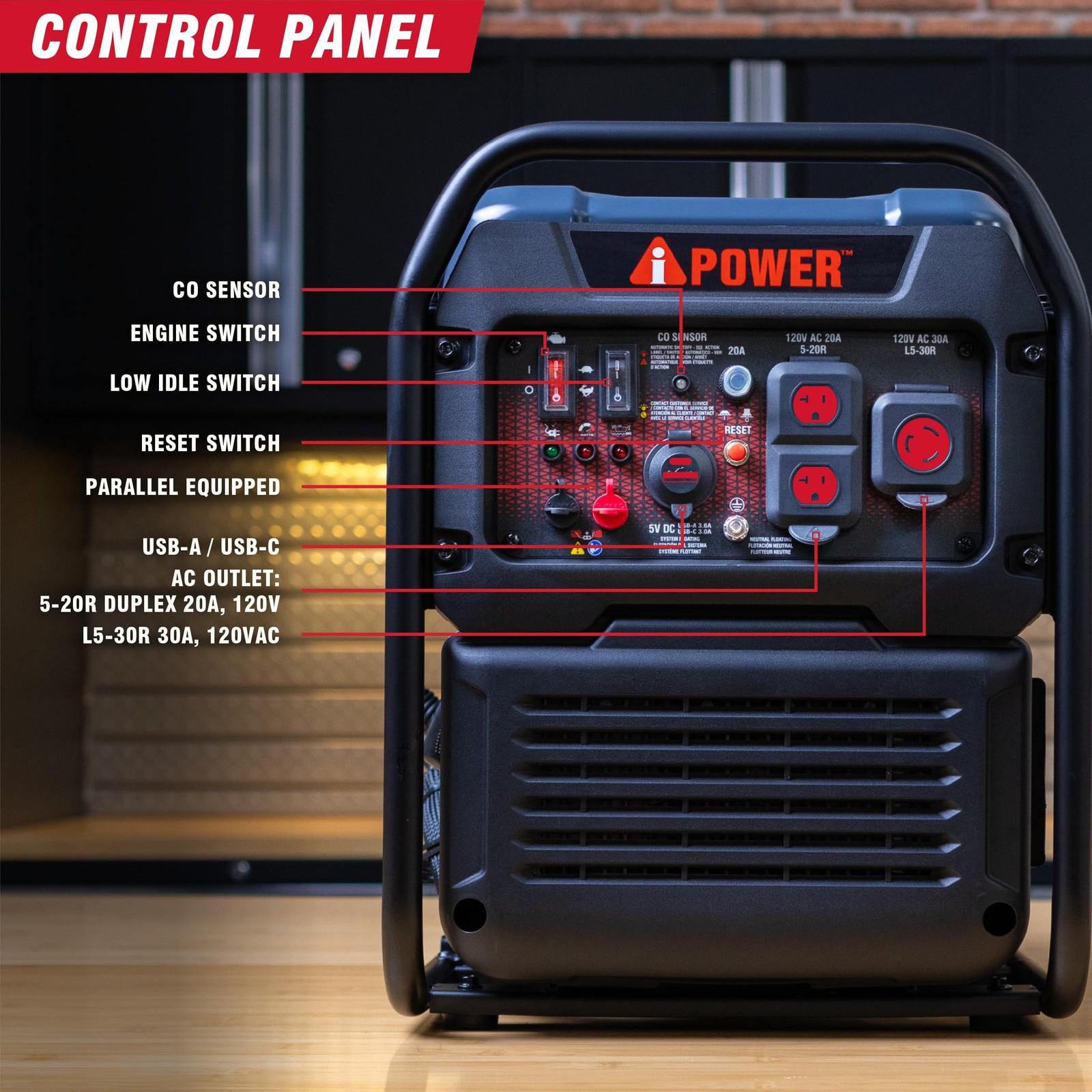 A-iPower 4600W RV-Ready Quiet Portable Inverter Generator Gas Powered, Ultra …