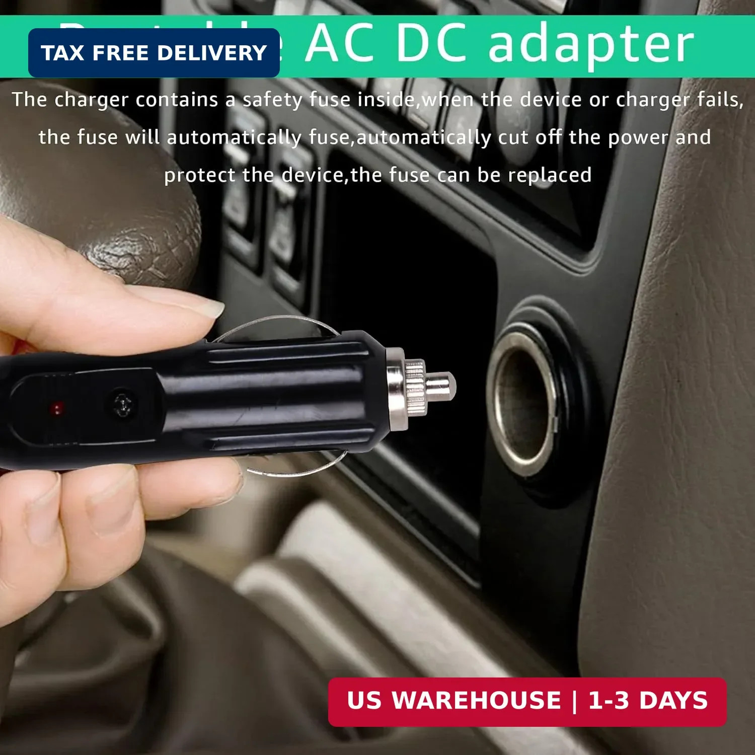 12V/24V XT60 Car Charging Cable Replacement for Ecoflow Delta/River Bluetti EB55