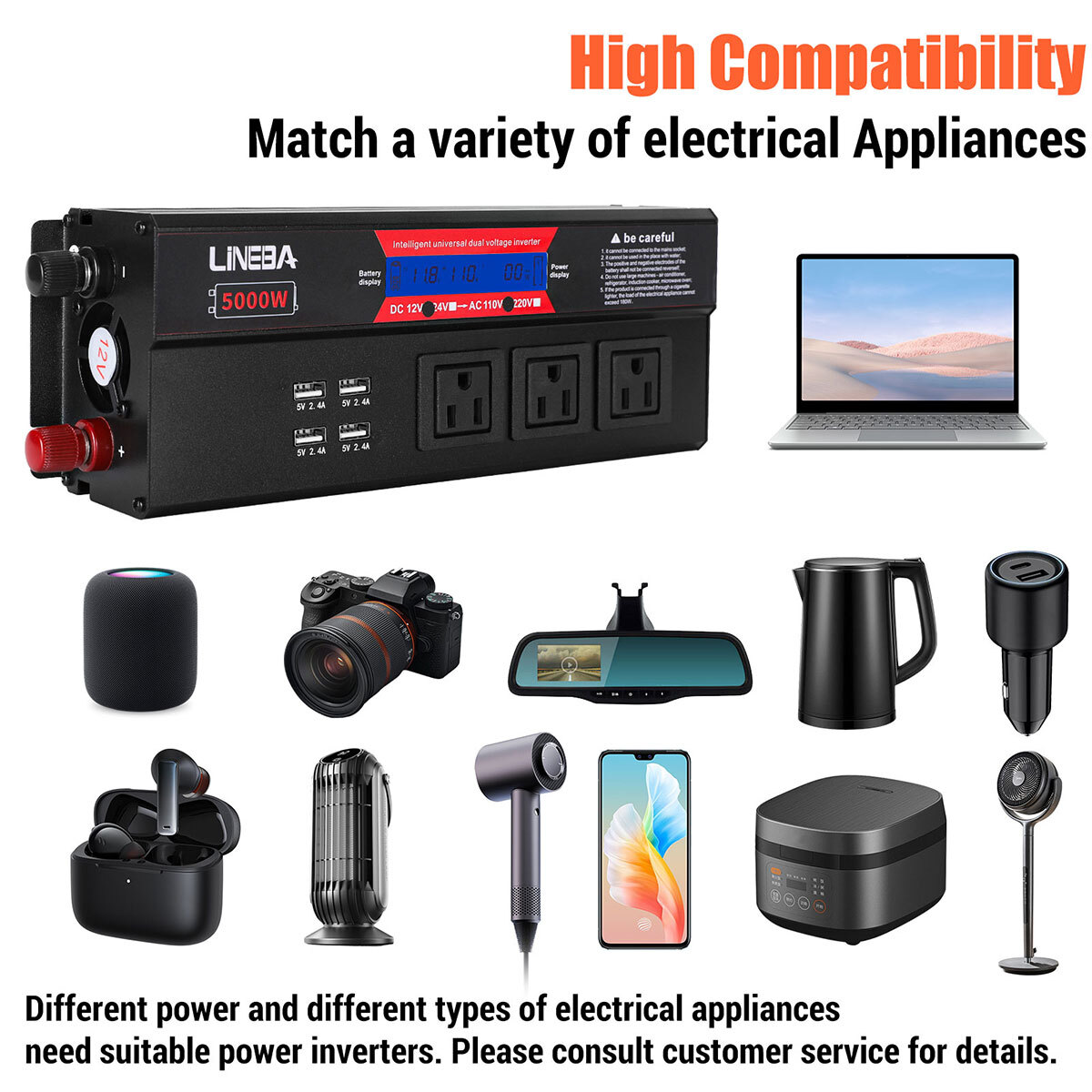 5000W Complete Solar Panel Kit Power Inverter Generator 30A 110V RV Grid System