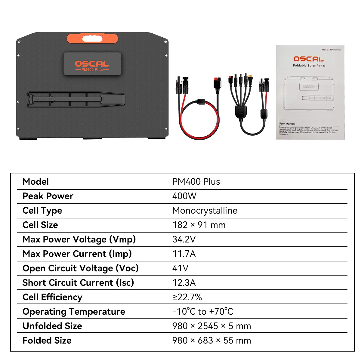 Blackview OSCAL PowerMax Power Station 3600Wh 3000W LFP with 2x 400W Solar Panel