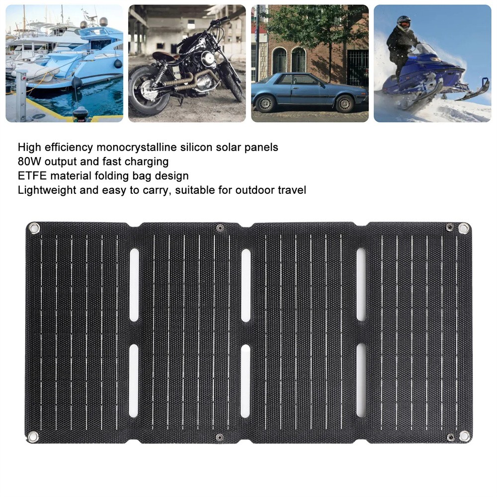 Portable Solar Panel 10W Foldable PV Power Bank Charger for Outdoor Camping Trip