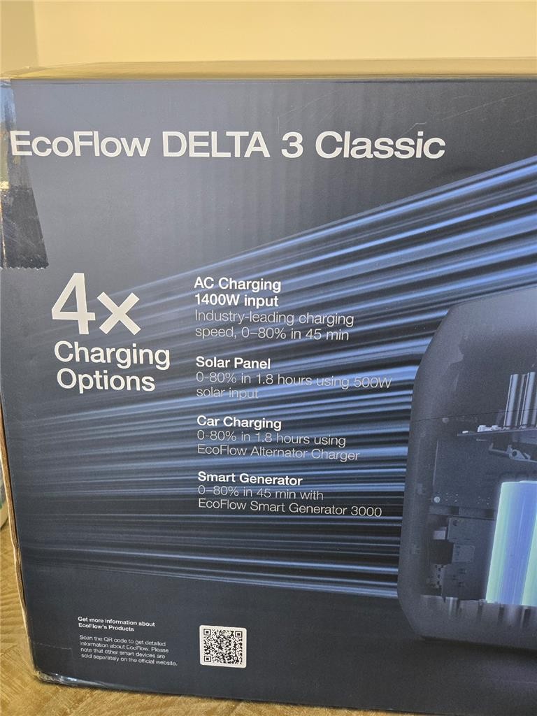 = Ecoflow Battery Generator Surge 3600W Ecoflow Delta 3 Classic 1800W