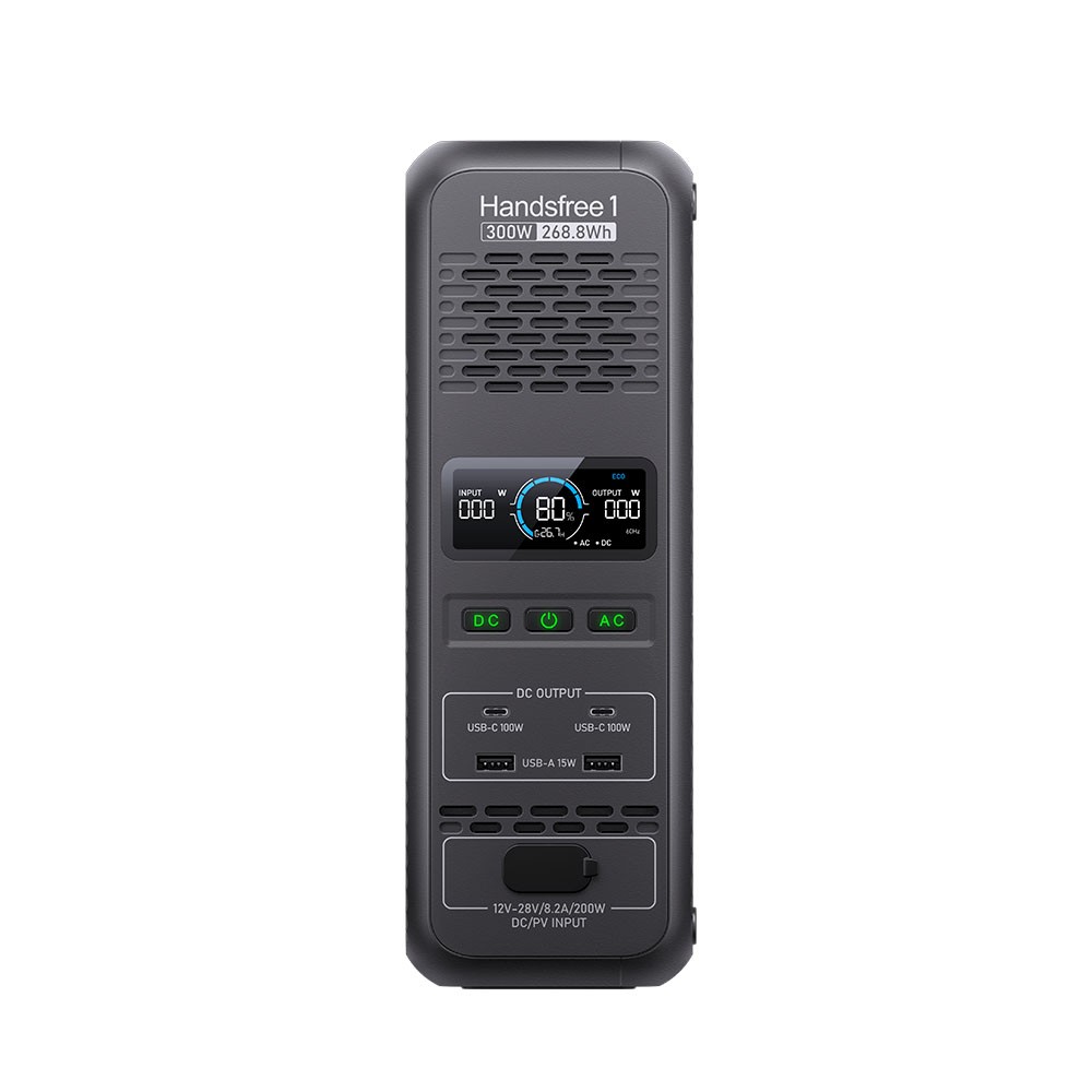 BLUETTI Handsfree 1 300W 268.8Wh Portable Power Station LiFePO4 Battery Backup