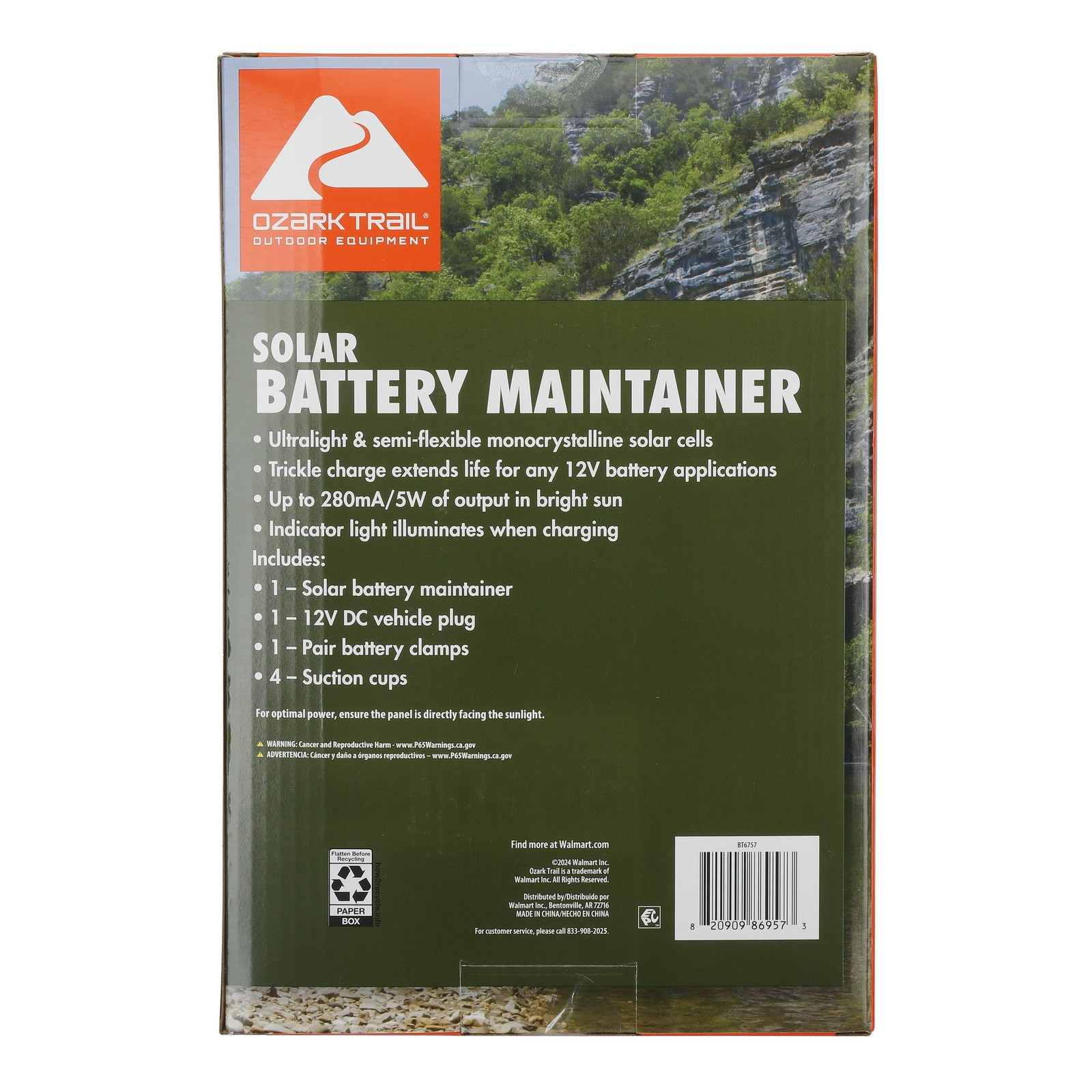 Solar Panel Battery Maintainer 5W for Boats Marine RV Car Vehicles
