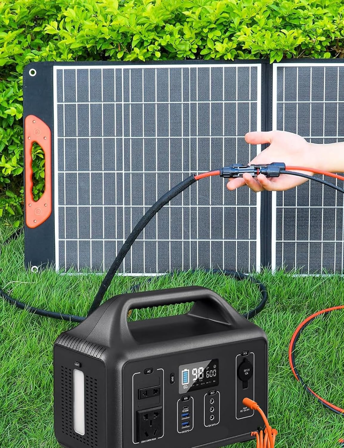 7-In-1 Solar Panel Connector Kit, Universal M-C-4 Cable to DC 8Mm XT60