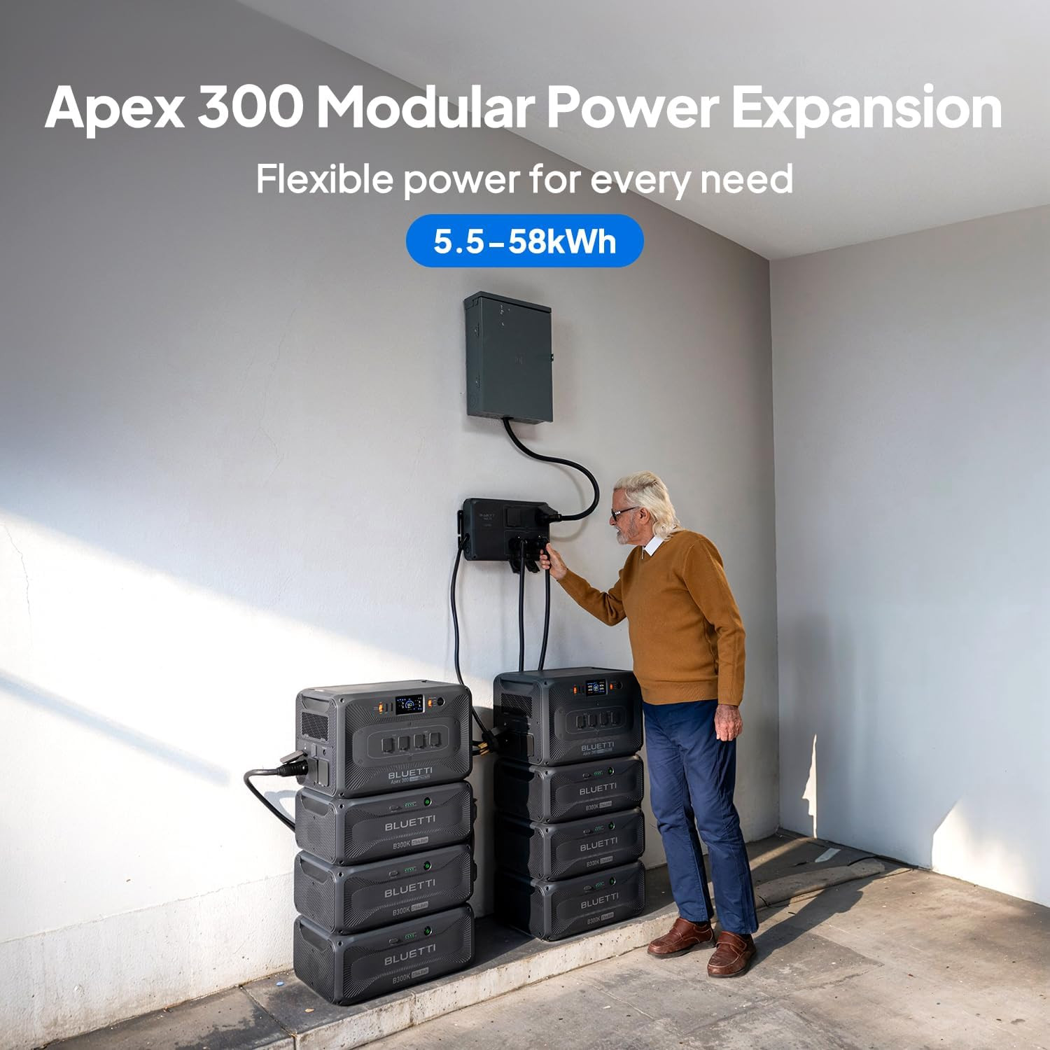 BLUETTI B300K 2764.8Wh Expandable Extra Battery LiFePO₄ for Apex 300