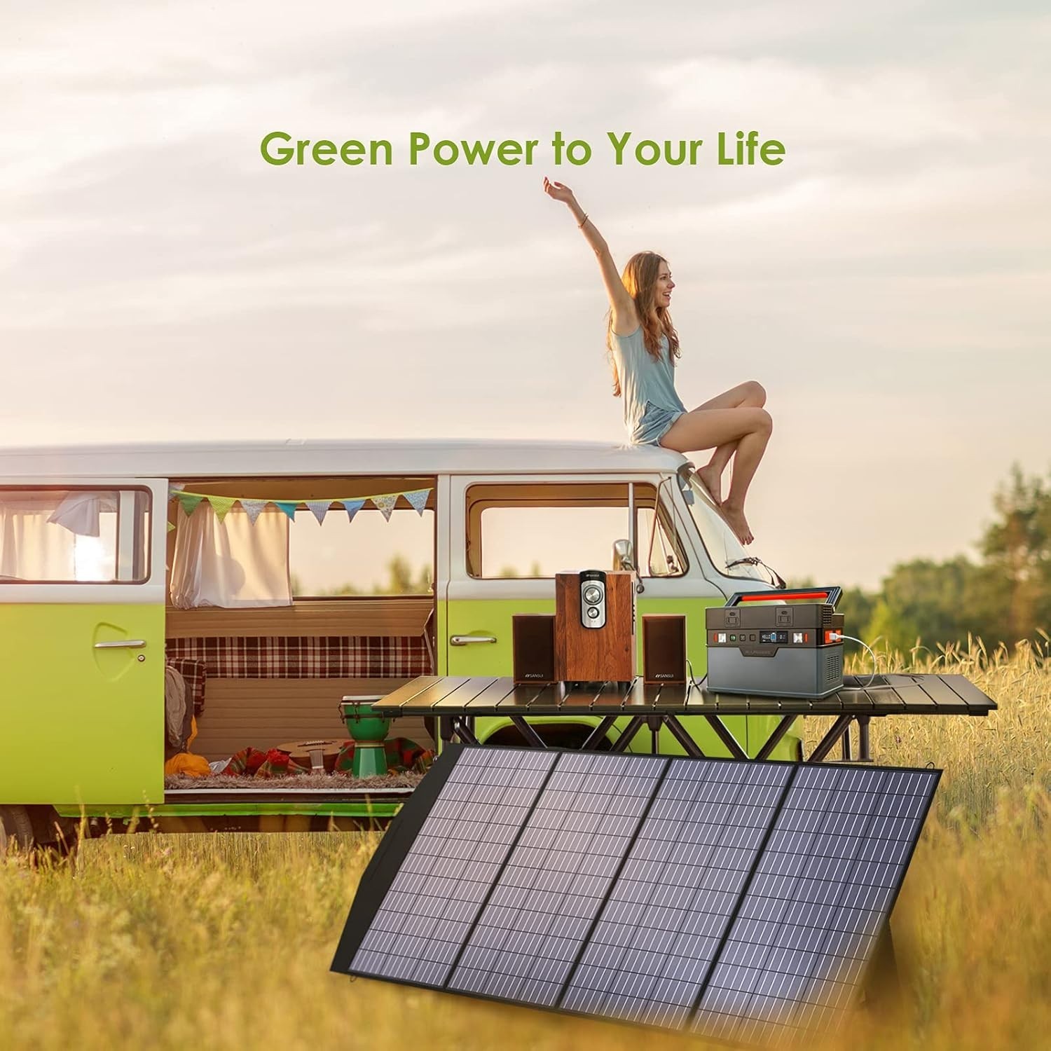 Lightweight 200W Foldable Solar Charger with MC4 Connectors – Outdoor Essential