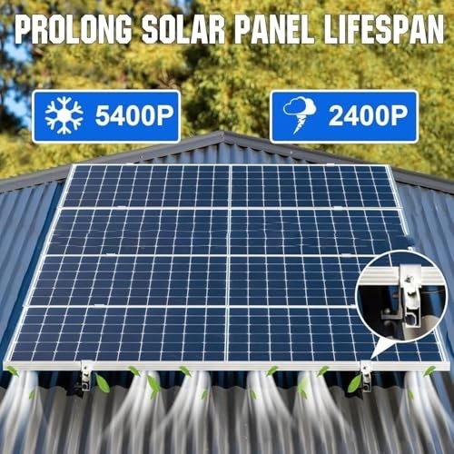 10-Pack Heavy-Duty Aluminum Solar Panel Mounting Brackets, Waterproof L-Foot PV