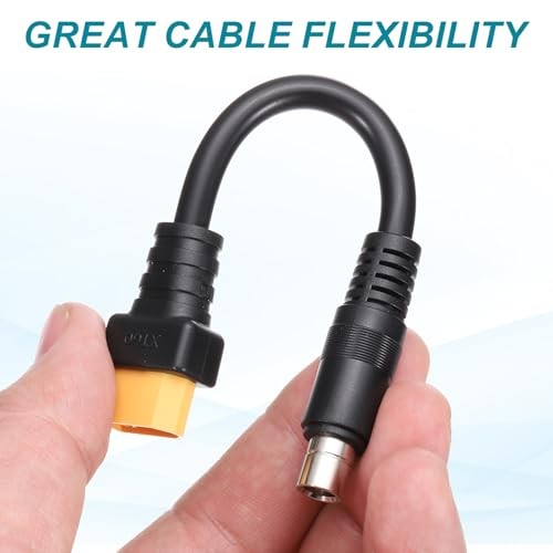 2 Pcs XT60 to DC8020 Adapter Cable, 20A XT60 Male to DC8020 Male Male to Male