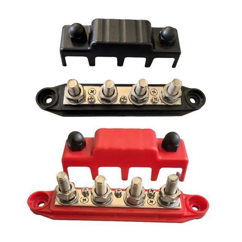 12V Busbar 250A Distribution ABS Plastic Housing Pure Copper Conductor