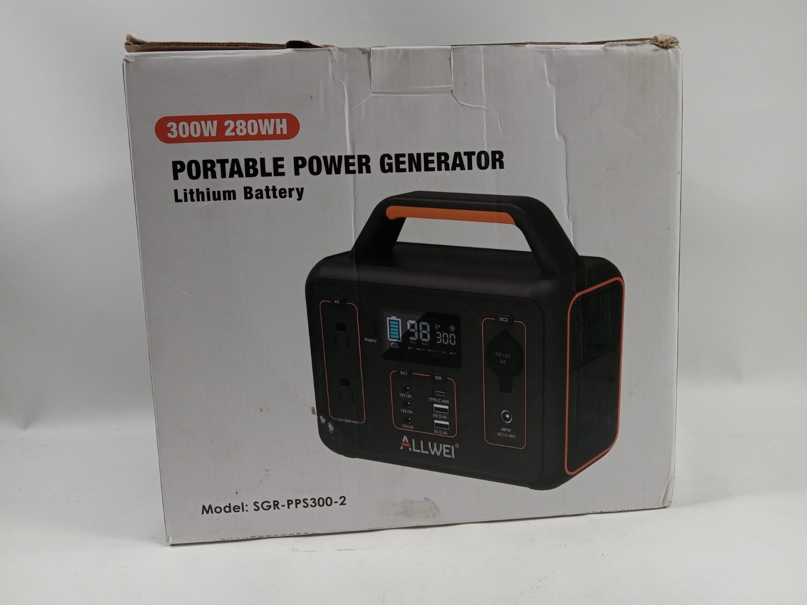 Portable Power Generator 300W 280WH Lithium Battery SGR-PPS300-2 –