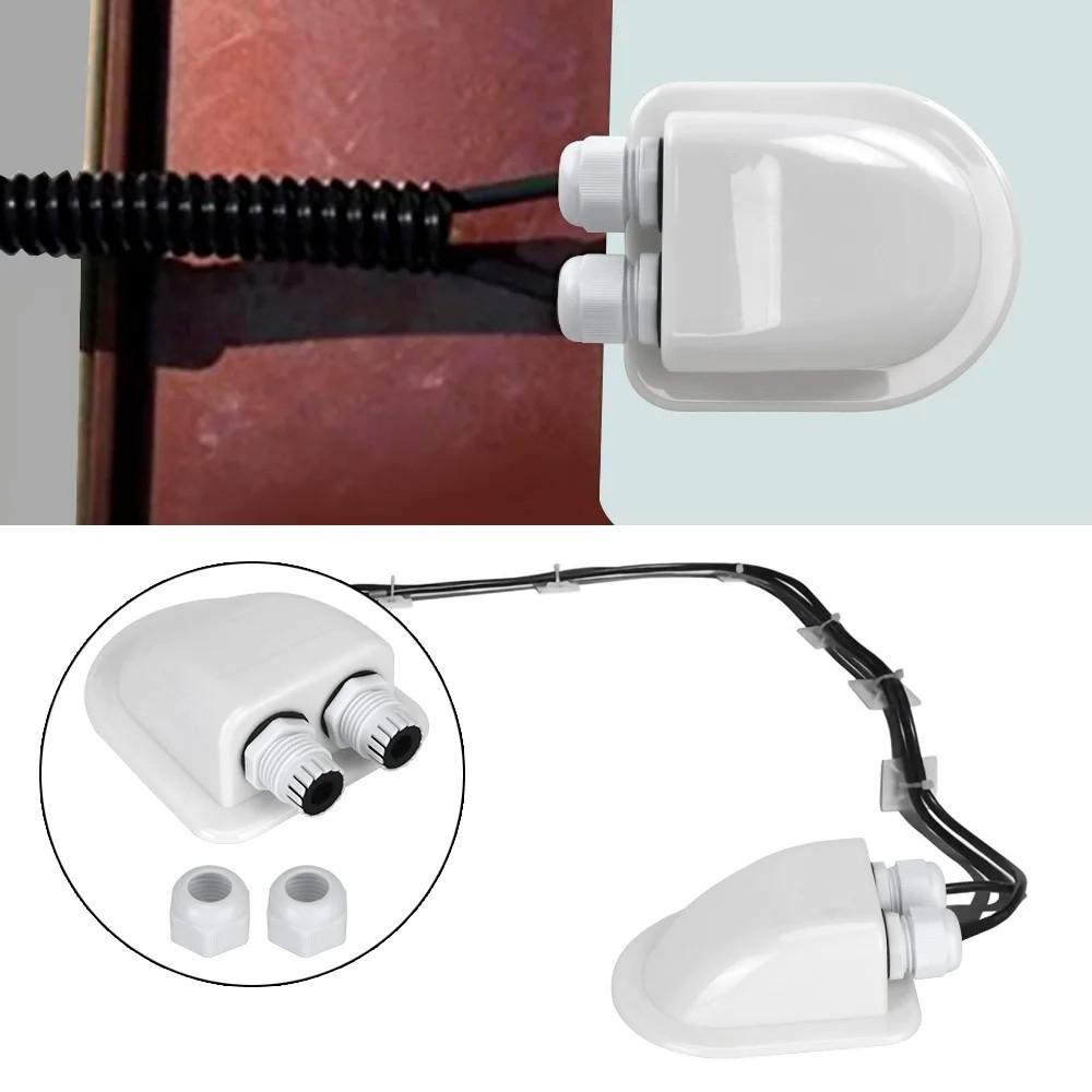 Solar Cable Entry Gland Junction Box Roof Wire Connector for RV Boat Caravan