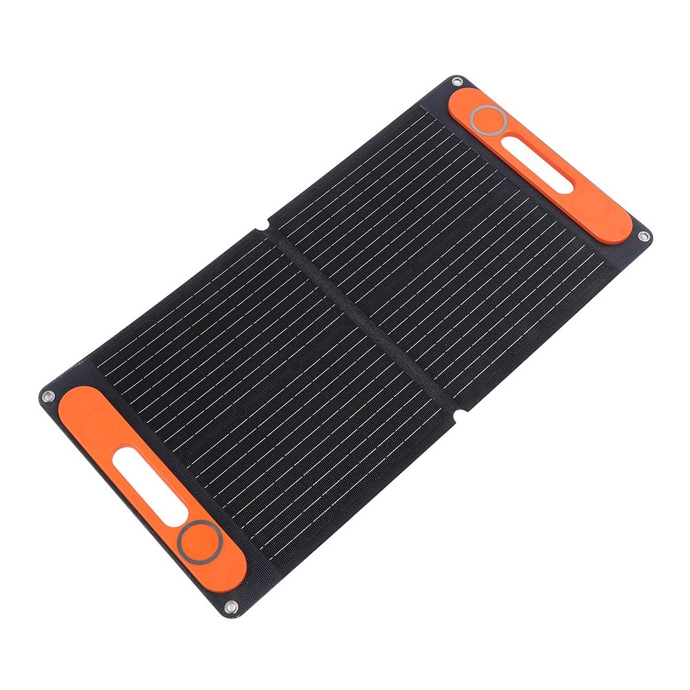 Portable Folding 80W Solar Panel Kit with Dual USB and 12V Battery Output