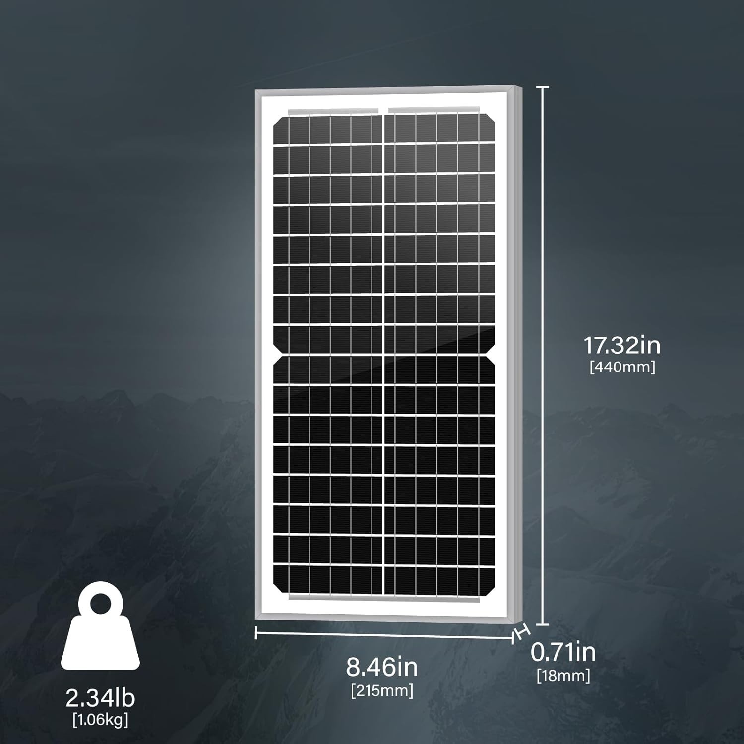 Compact 10W Monocrystalline Solar Panel – Efficient Power for Vehicles and Gates