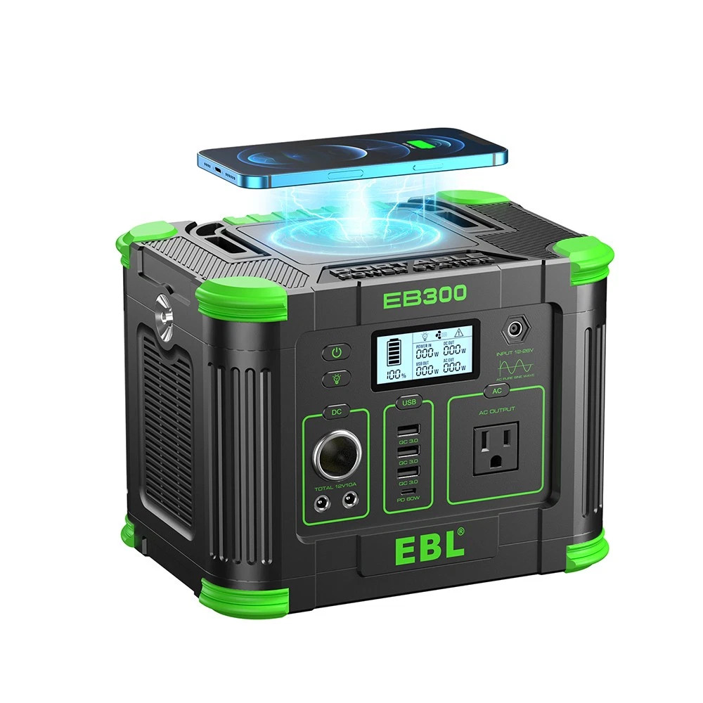 330W 288.6WH Power Station Portable Solar Charger Generator Supply Home Camping