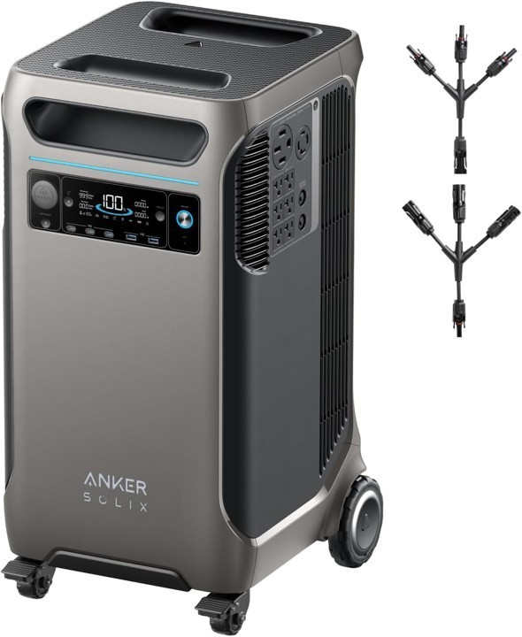 Anker SOLIX F3800 Portable Power Station 3840Wh LiFePO4 Solar Generator 6000W