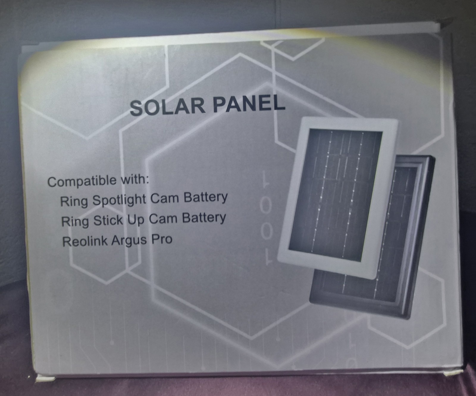 Weatherproof Solar Panel 5V Micro USB for Outdoor Security Camera
