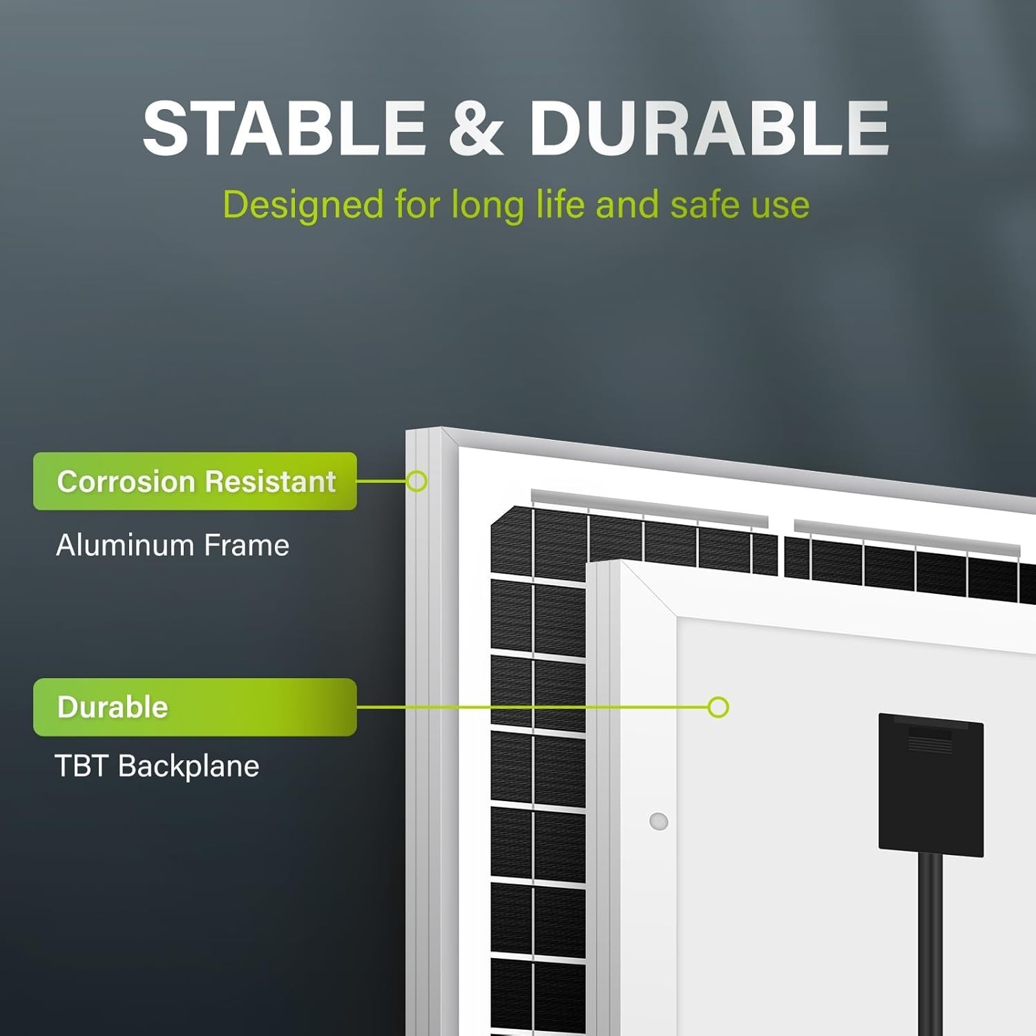 Compact 10W Monocrystalline Solar Panel – Efficient Power for Vehicles and Gates