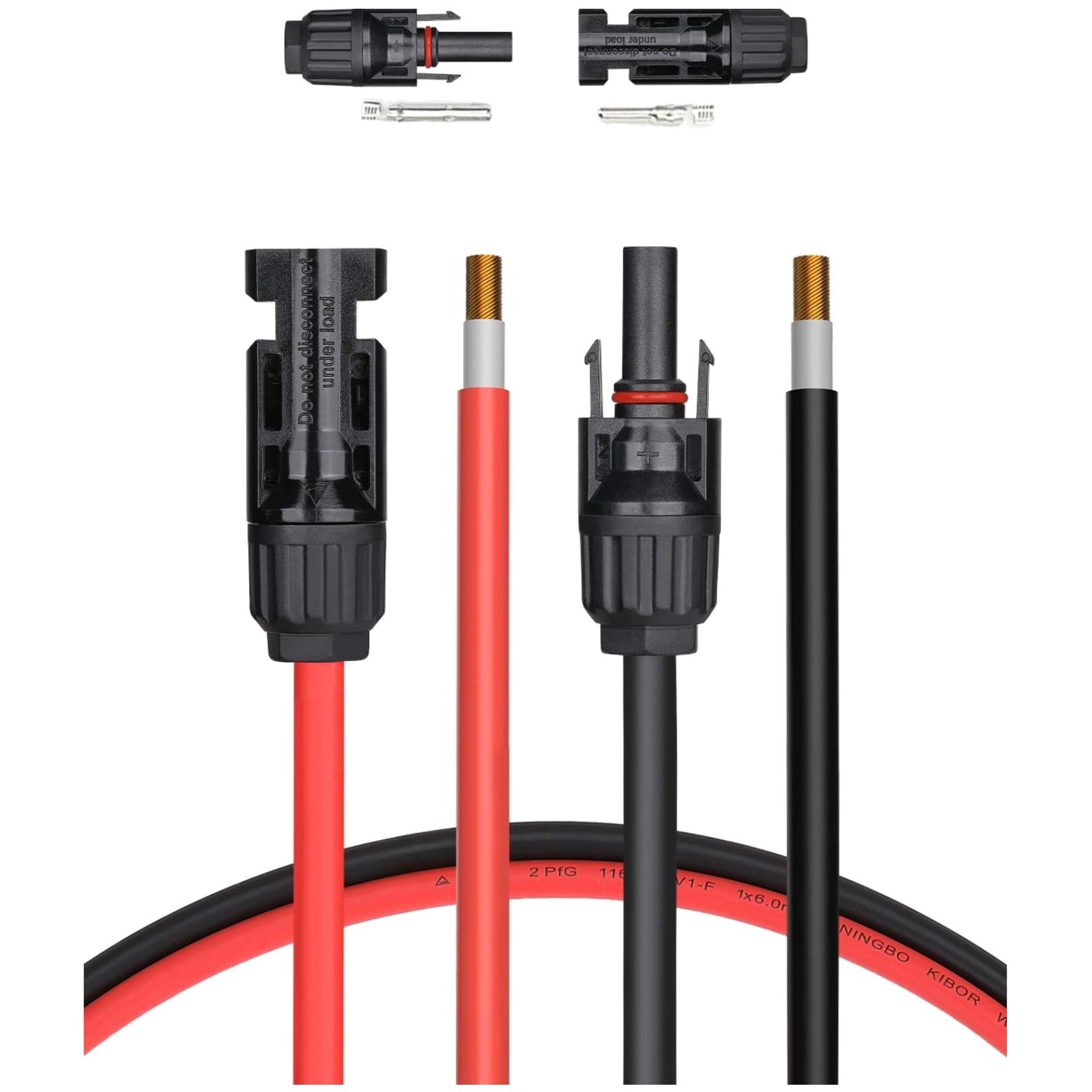 50FT 10AWG Solar Panel Extension Cable – Copper with Adaptive Connectors
