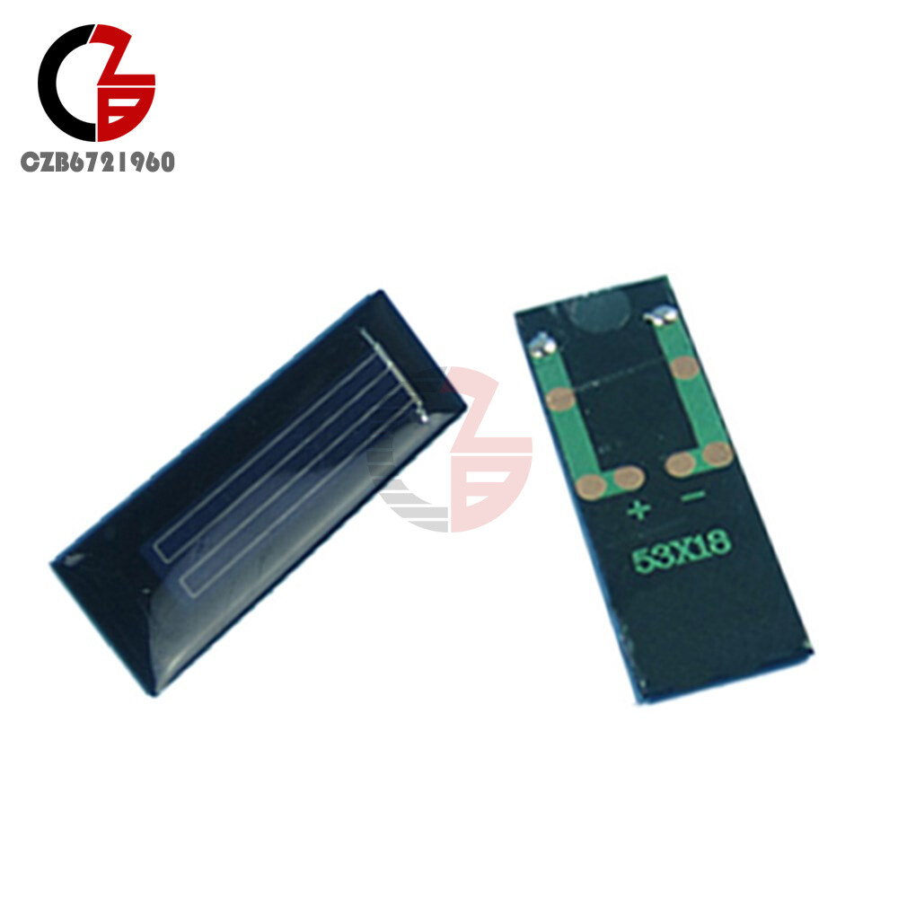 0.5V/6V 0.6W/1W 100mA Epoxy Cell Photovoltaic Battery Charger Solar Panel Module