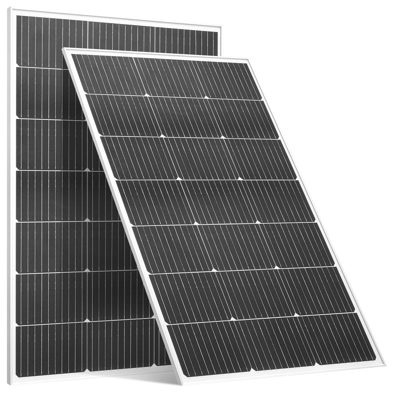 Uimoso 2PCS 100W Monocrystalline Solar Panels with MC4 Connectors &Durable Frame