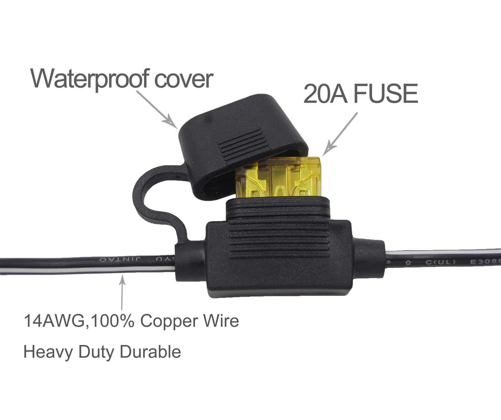 SCCKE 10FT 14AWG Battery Alligator Crocodile Clip to SAE Connector Extension …