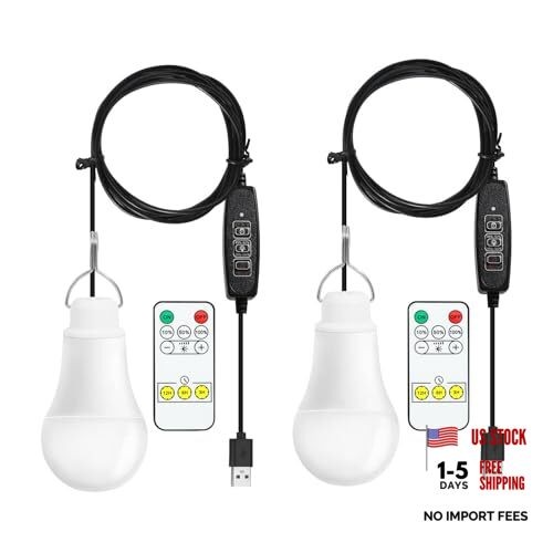 USB Light,USB Lamp,Camping Lights,7W Dimmable Hanging Portable Soft White