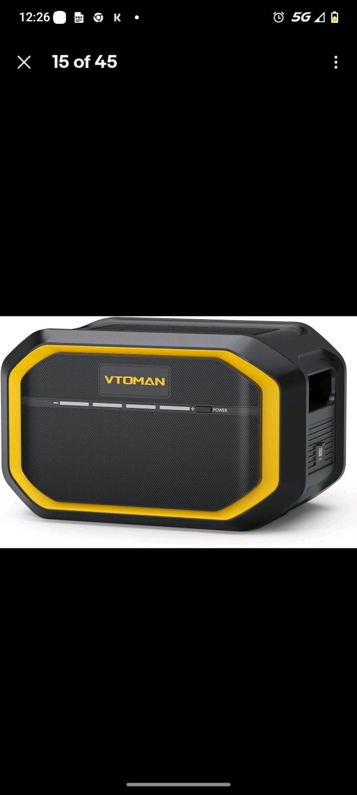 VTOMAN FlashSpeed 600 Portable Power Station 499Wh 600W Full Charge in 70 Min