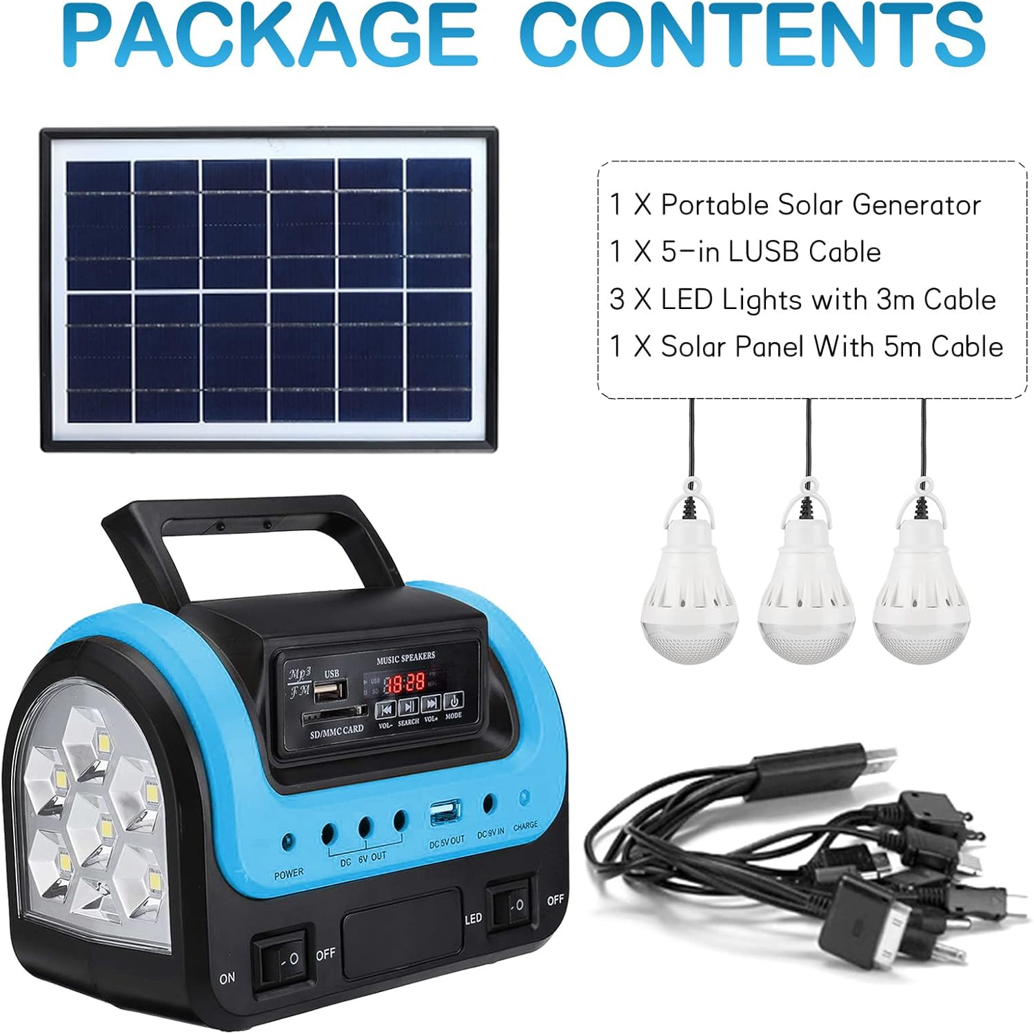 Portable Solar Generator with Panel,Small Power Station for Camping | Compact So