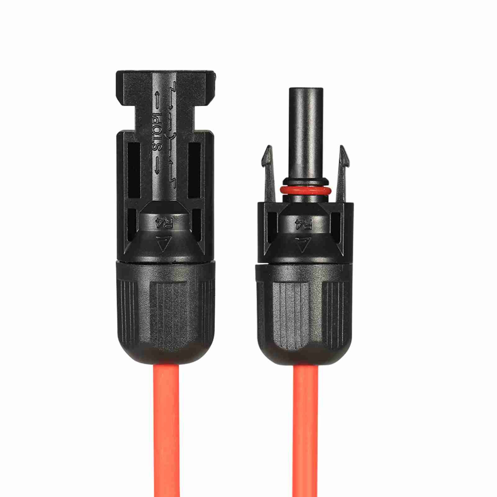 10AWG Solar Extension Cable 10ft Black +10ft Red