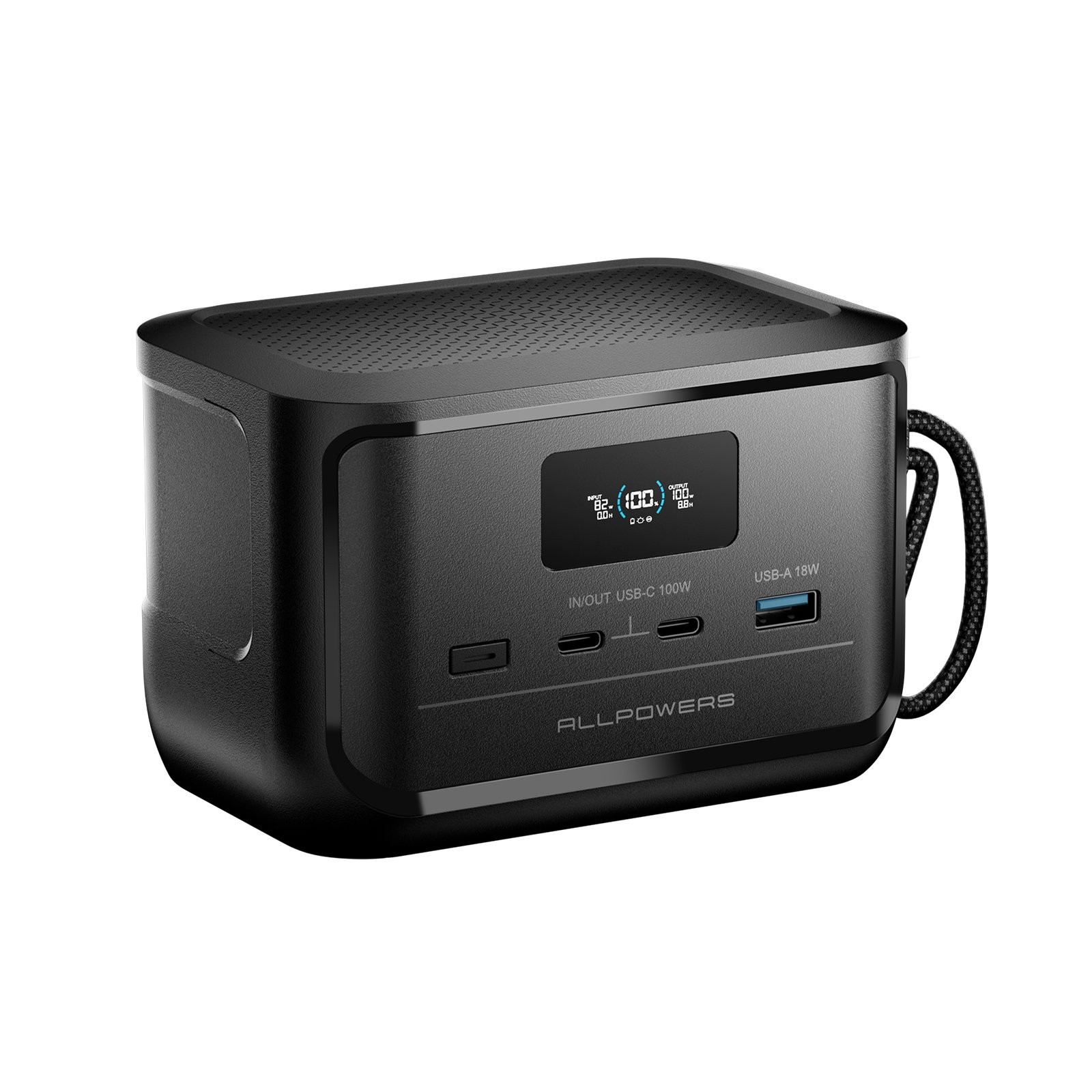 200W Portable Solar Power Station 41600mAh Dual 110V AC Outlet Emergency Backup