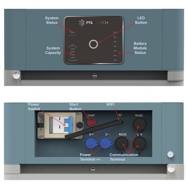 Pylontech Force H2 FC0500M-40S BMS Base Battery Management Unit Lithium LPF
