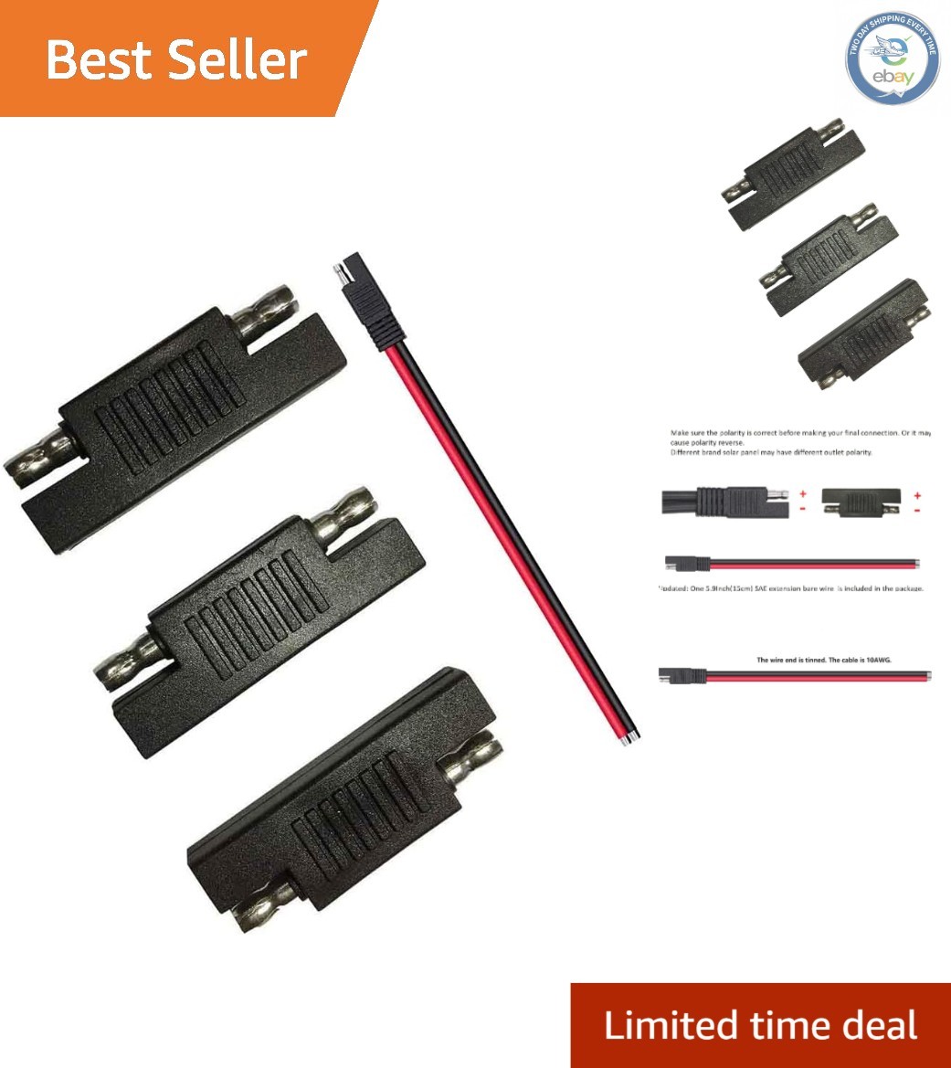 Durable SAE Polarity Reverse Adapters – Ideal for Solar & Charging Systems