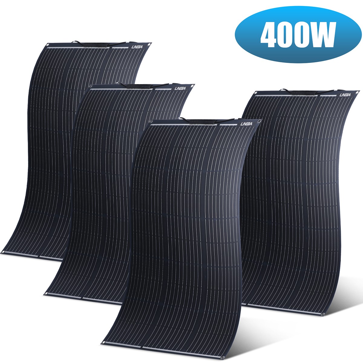 LINEBA 100W 200W 400W Watt Alternative Solar Panel Mono PV 12V Home RV Camper