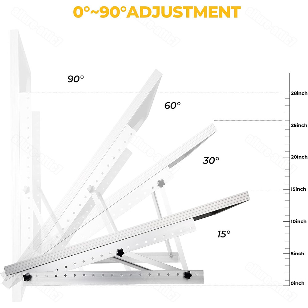 28″ Solar Panel Tilt Mount Brackets Boat RV Roof Flat Surface Adjustable Frame