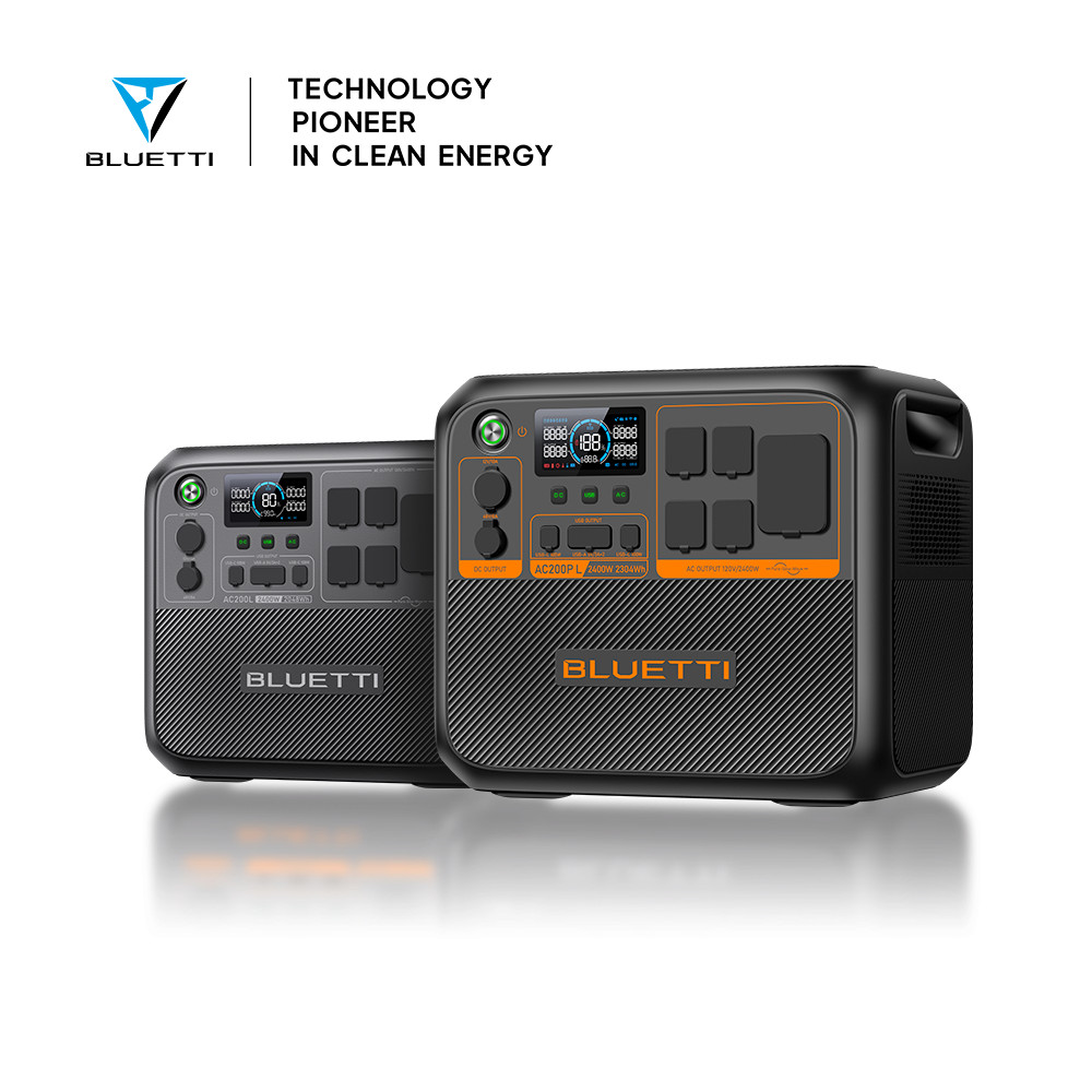 BLUETTI AC200L/AC200PL 2400W 2048Wh/2304Wh Power Station for RV Trip/Home Backup
