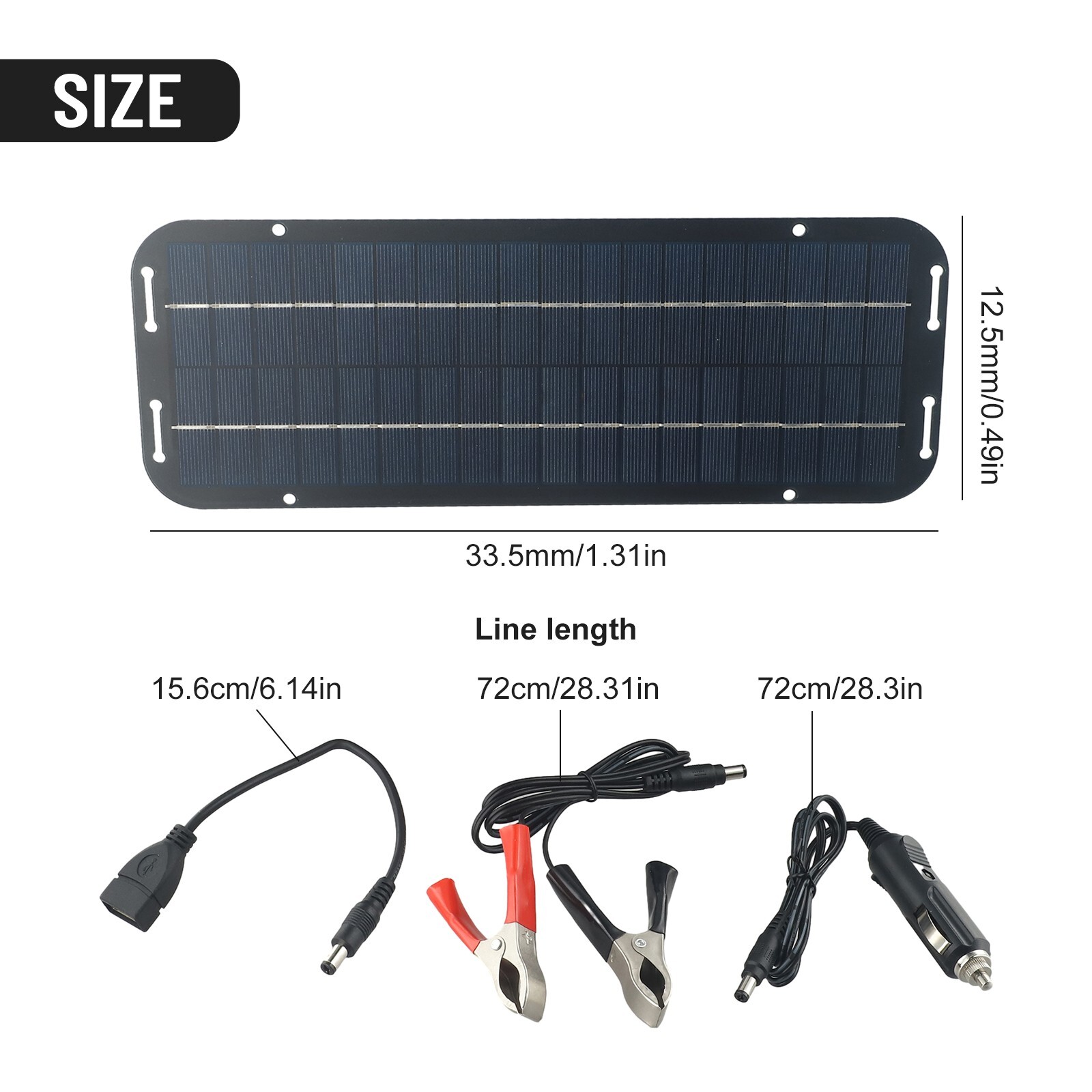 60W Solar Panel 12V olt Trickle Battery Charger For Caravan Car Van Boat Kit