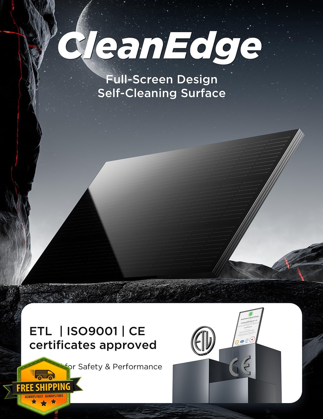STAR 100W Solar Panel Monocrystalline 1 Pack