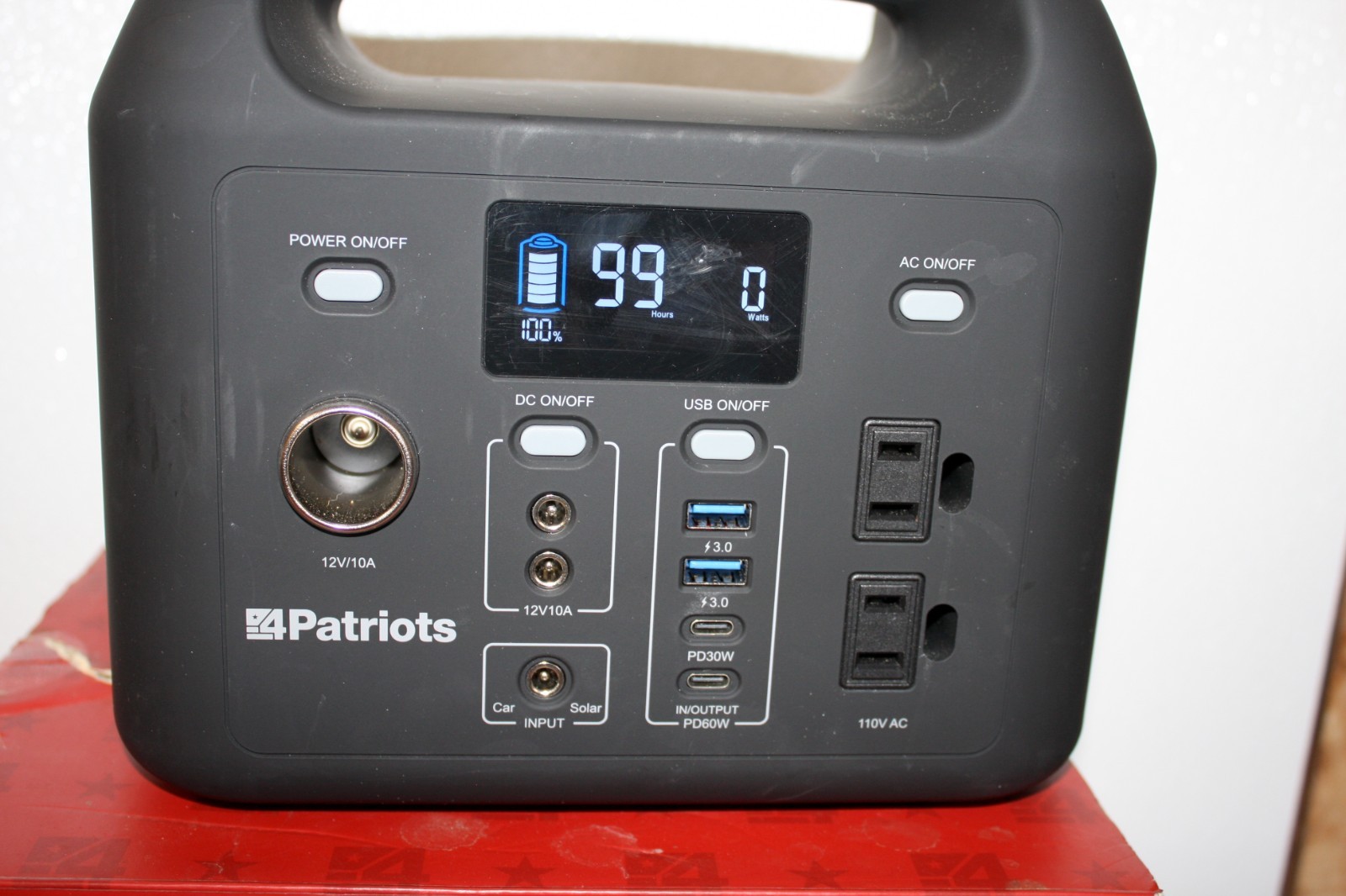 4Patriot Power Sidekick D320-299WH Power Bank Generator (Solar Panel Not Incl.)